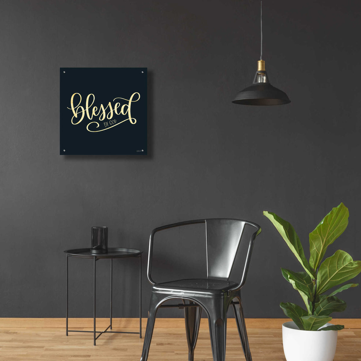 Epic Art 'Blessed By God' by Imperfect Dust, Acrylic Glass Wall Art,24x24