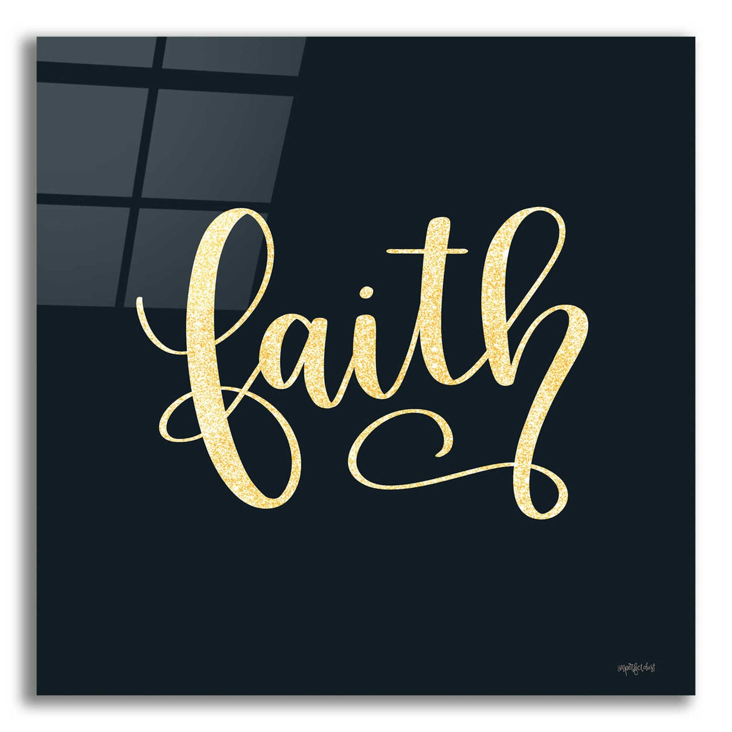 Epic Art 'Faith Black' by Imperfect Dust, Acrylic Glass Wall Art