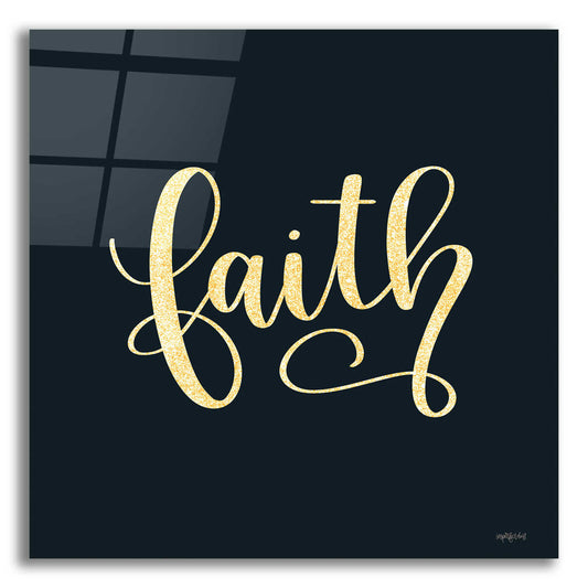 Epic Art 'Faith Black' by Imperfect Dust, Acrylic Glass Wall Art