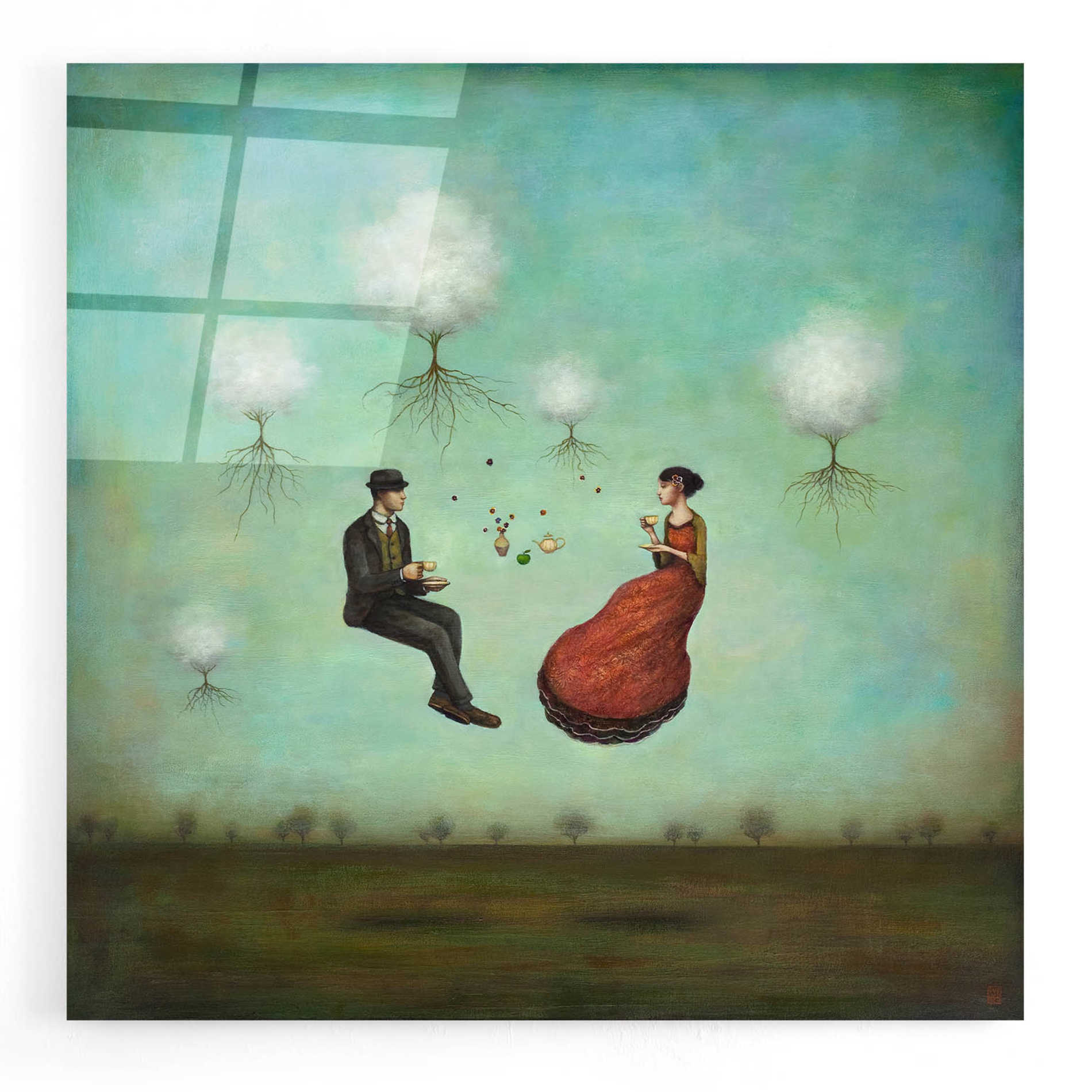 Epic Art 'Gravitea For Two' by Duy Huynh, Acrylic Glass Wall Art,12x12