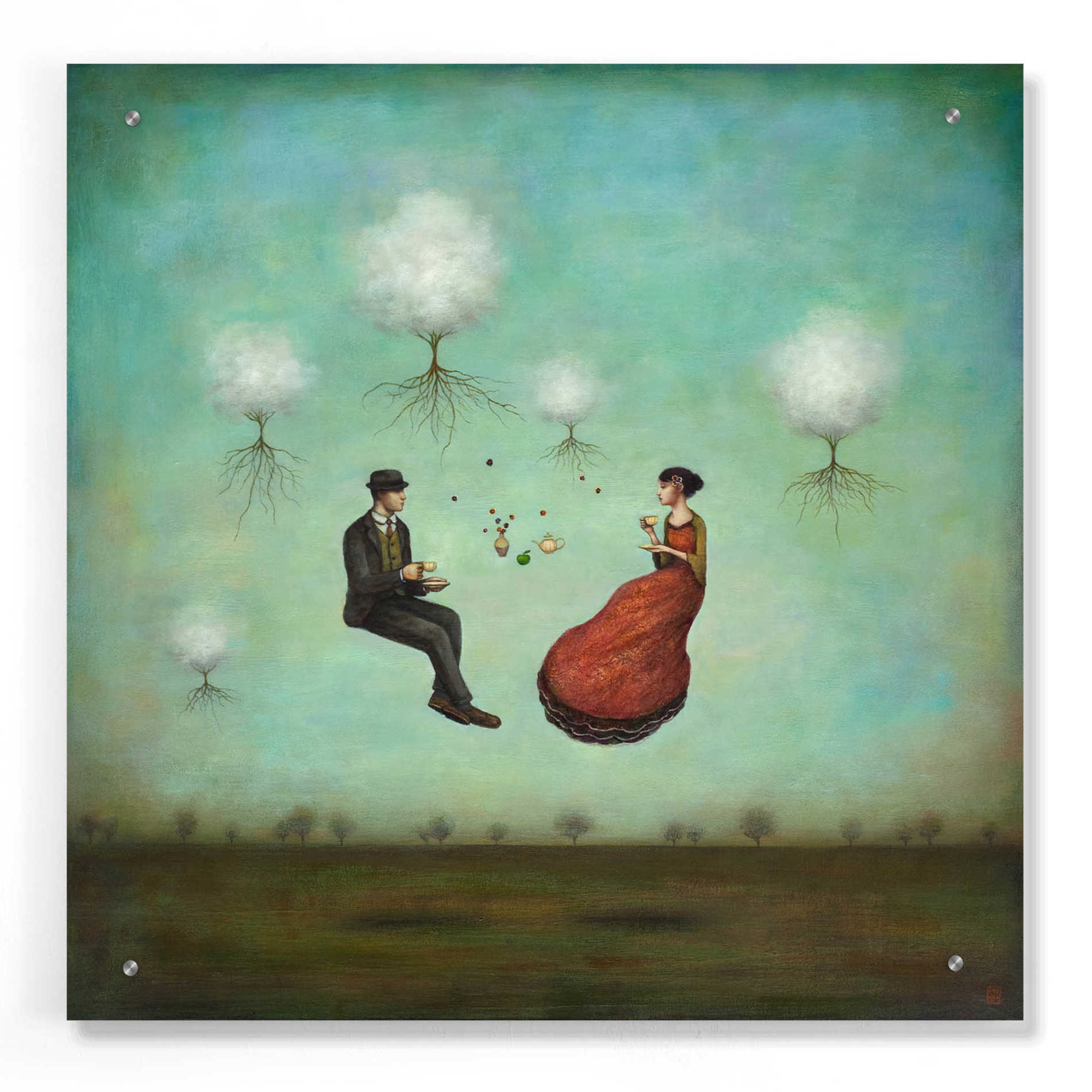 Epic Art 'Gravitea For Two' by Duy Huynh, Acrylic Glass Wall Art,24x24