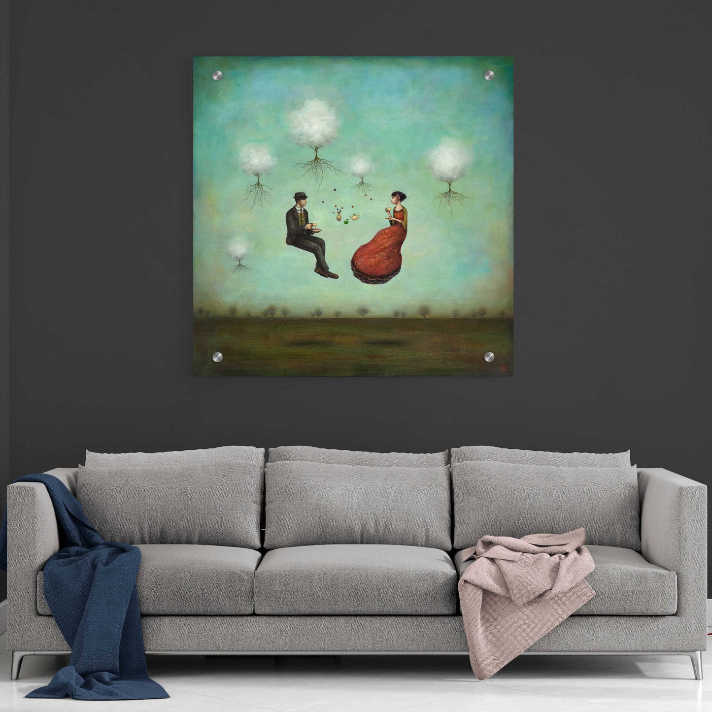 Epic Art 'Gravitea For Two' by Duy Huynh, Acrylic Glass Wall Art,36x36