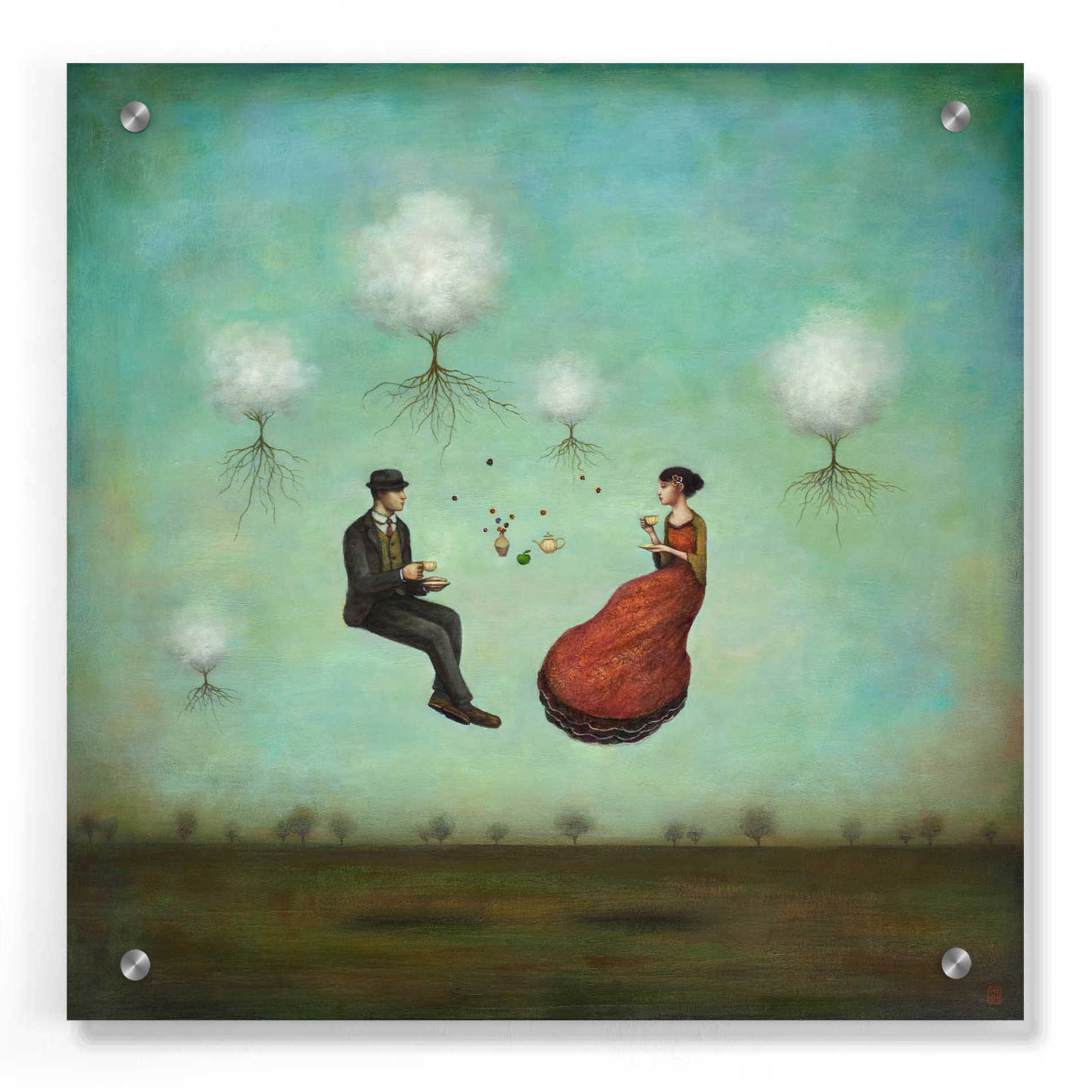 Epic Art 'Gravitea For Two' by Duy Huynh, Acrylic Glass Wall Art,36x36