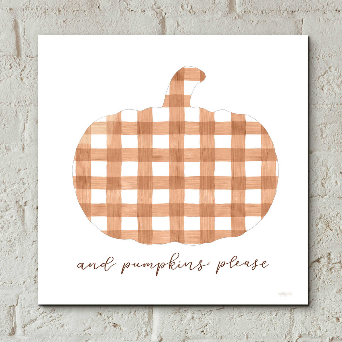 Epic Art 'And Pumpkins Please' by Imperfect Dust, Acrylic Glass Wall Art,12x12