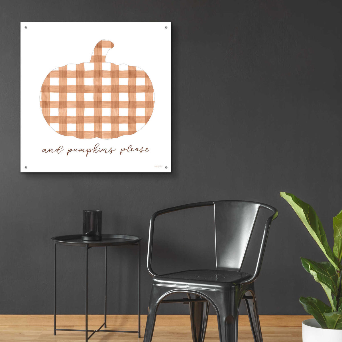 Epic Art 'And Pumpkins Please' by Imperfect Dust, Acrylic Glass Wall Art,36x36
