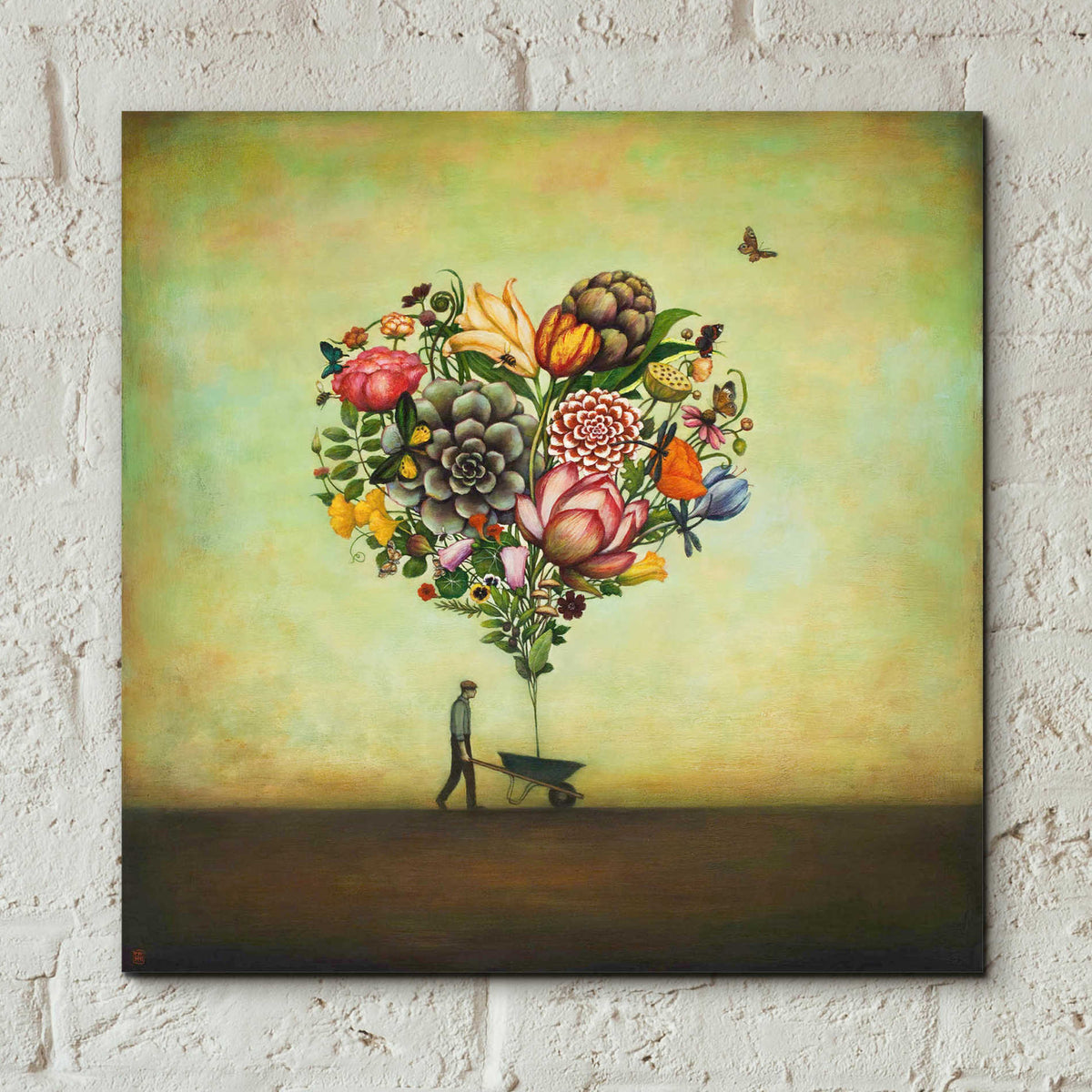 Epic Art 'Big Heart Botany' by Duy Huynh, Acrylic Glass Wall Art,12x12