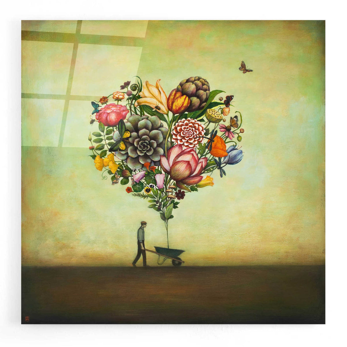 Epic Art 'Big Heart Botany' by Duy Huynh, Acrylic Glass Wall Art