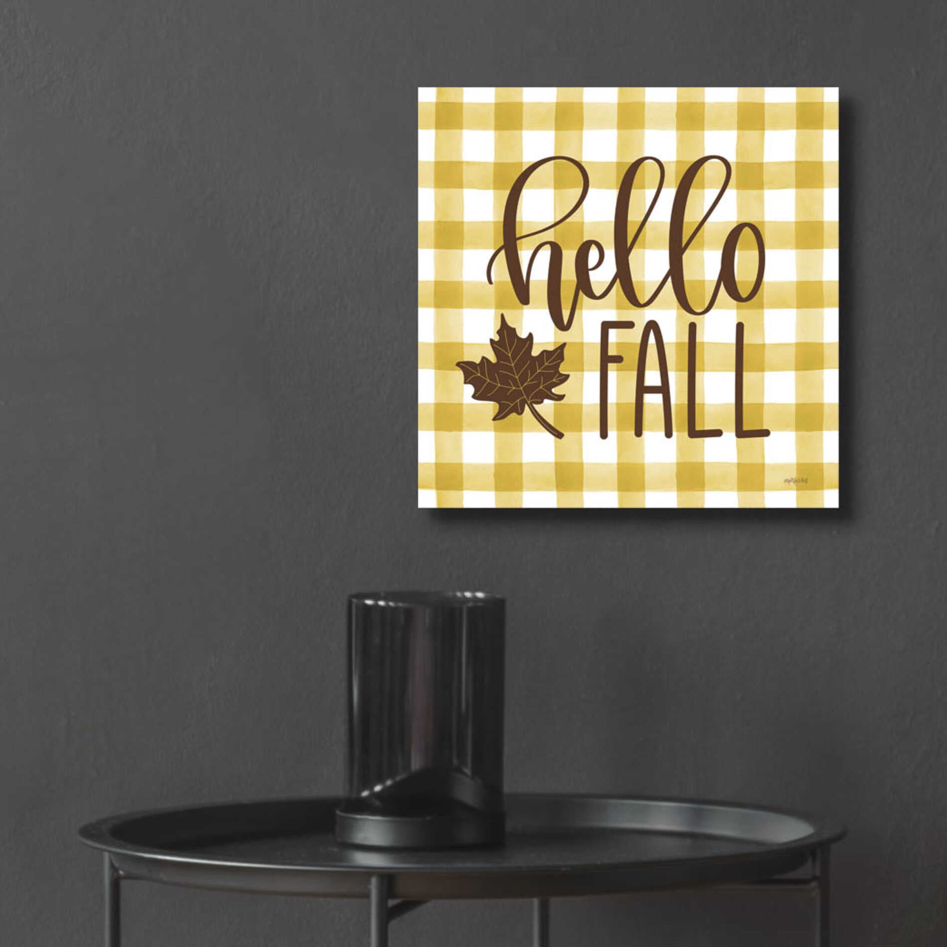Epic Art 'Hello Fall' by Imperfect Dust, Acrylic Glass Wall Art,12x12