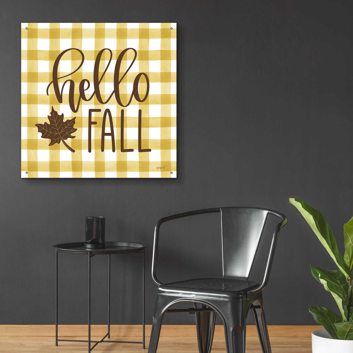 Epic Art 'Hello Fall' by Imperfect Dust, Acrylic Glass Wall Art,36x36