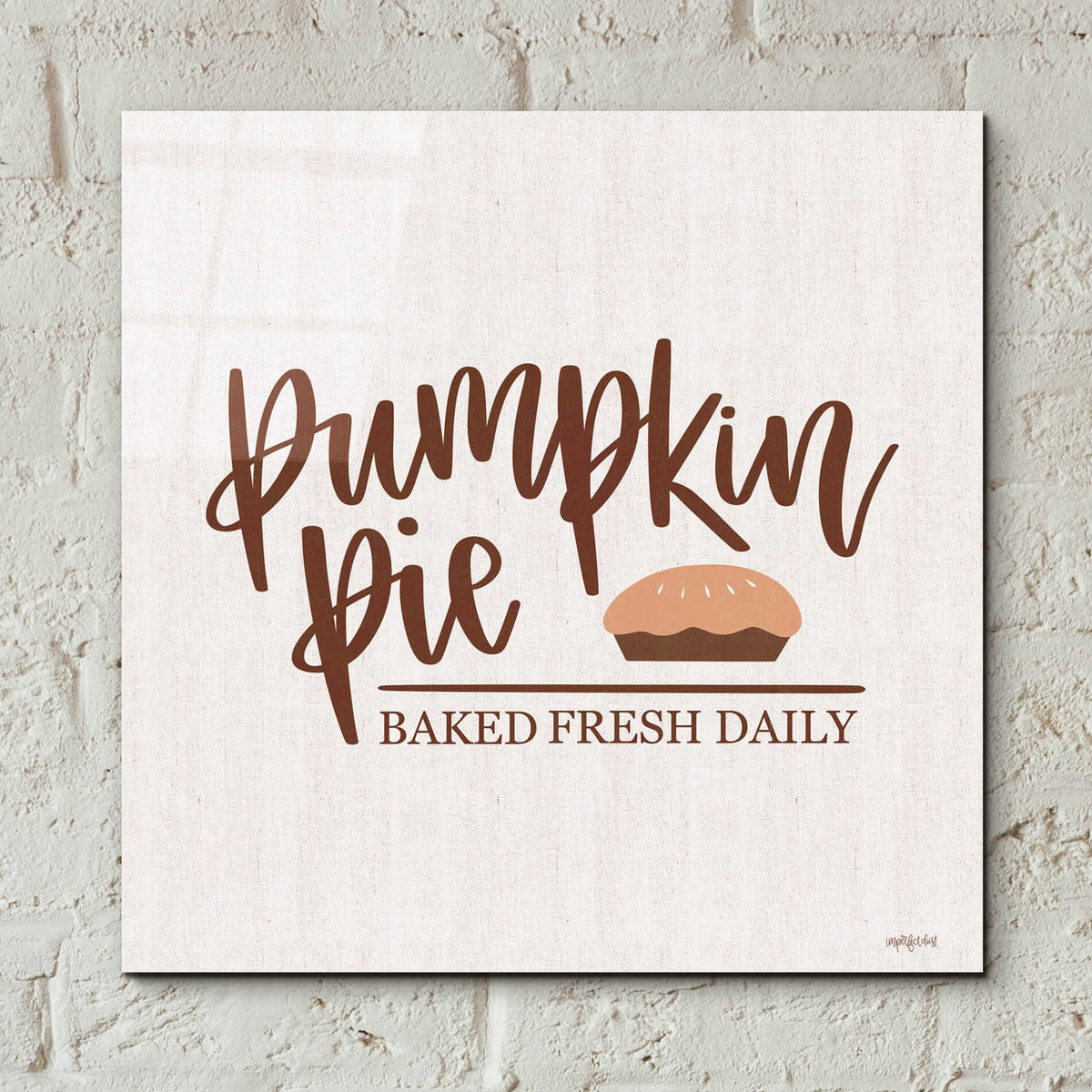 Epic Art 'Pumpkin Pie' by Imperfect Dust, Acrylic Glass Wall Art,12x12