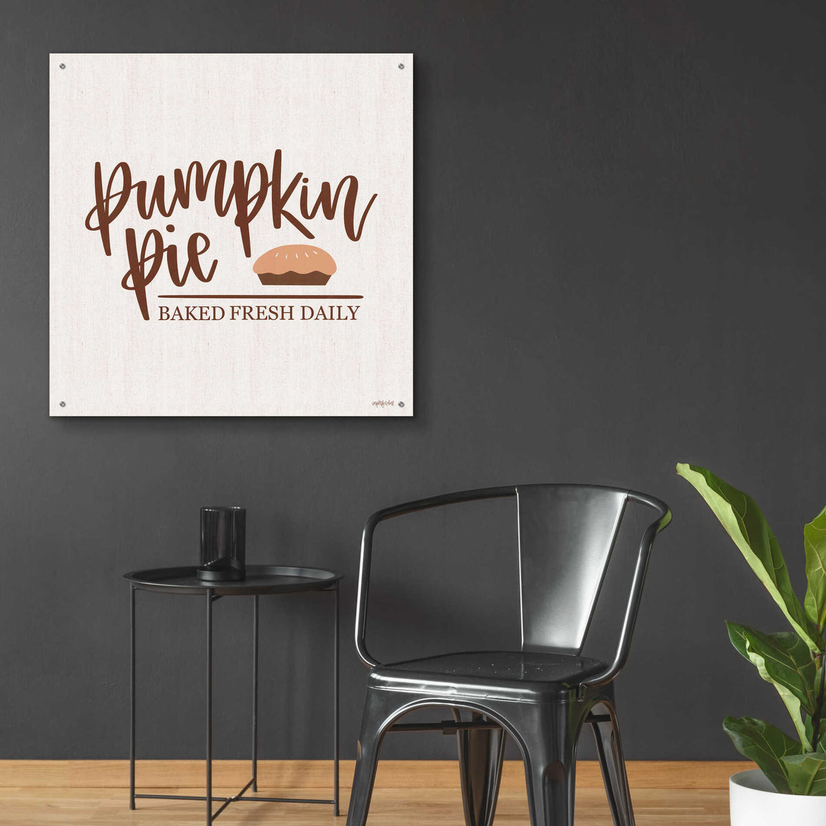 Epic Art 'Pumpkin Pie' by Imperfect Dust, Acrylic Glass Wall Art,36x36