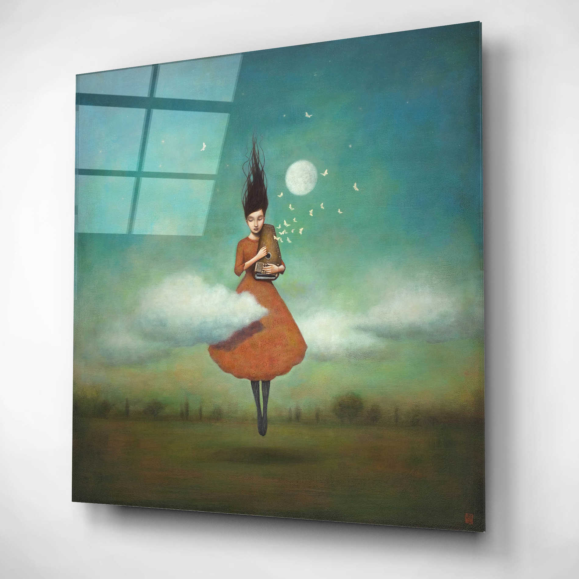 Epic Art 'High Notes for Low Clouds' by Duy Huynh, Acrylic Glass Wall Art,12x12