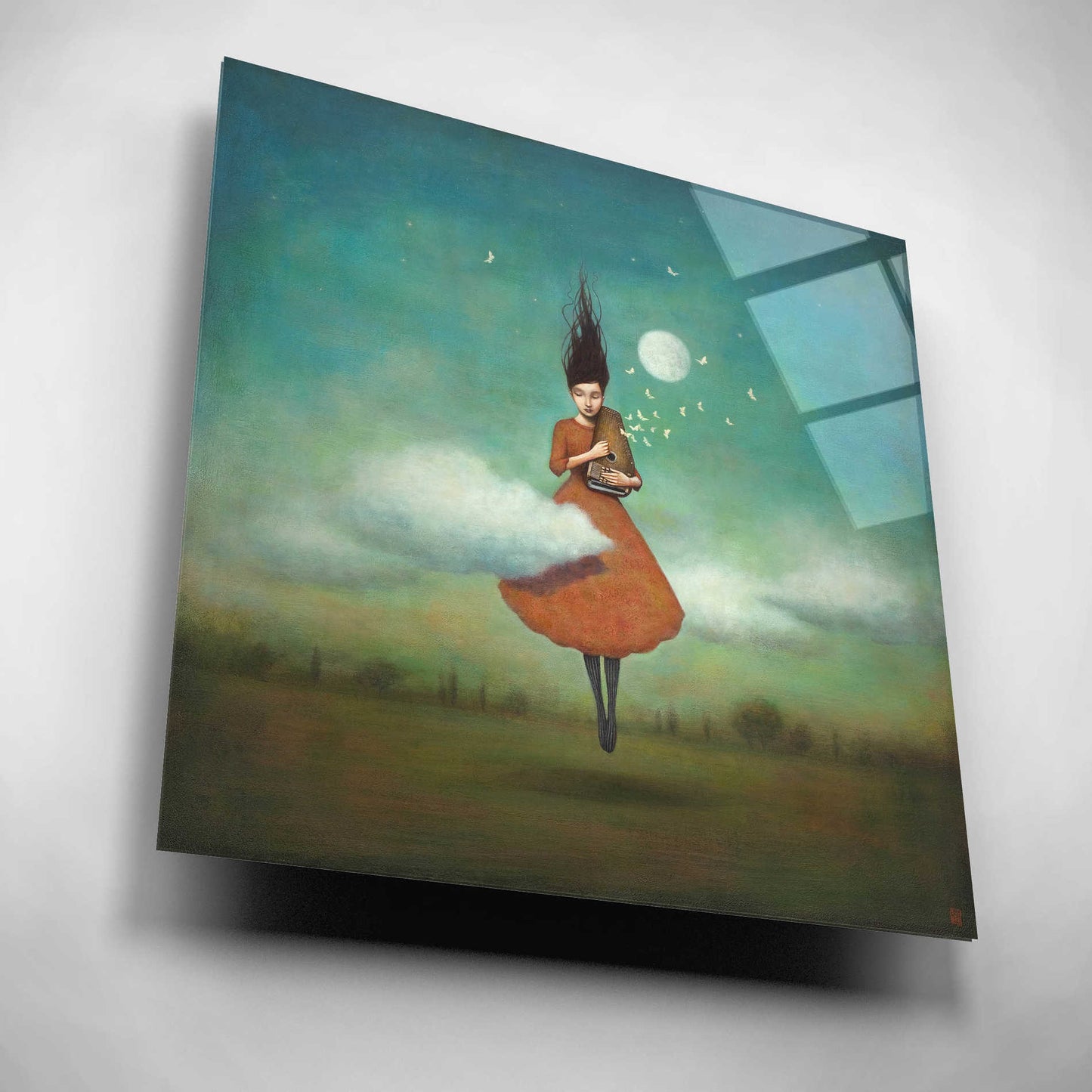 Epic Art 'High Notes for Low Clouds' by Duy Huynh, Acrylic Glass Wall Art,12x12