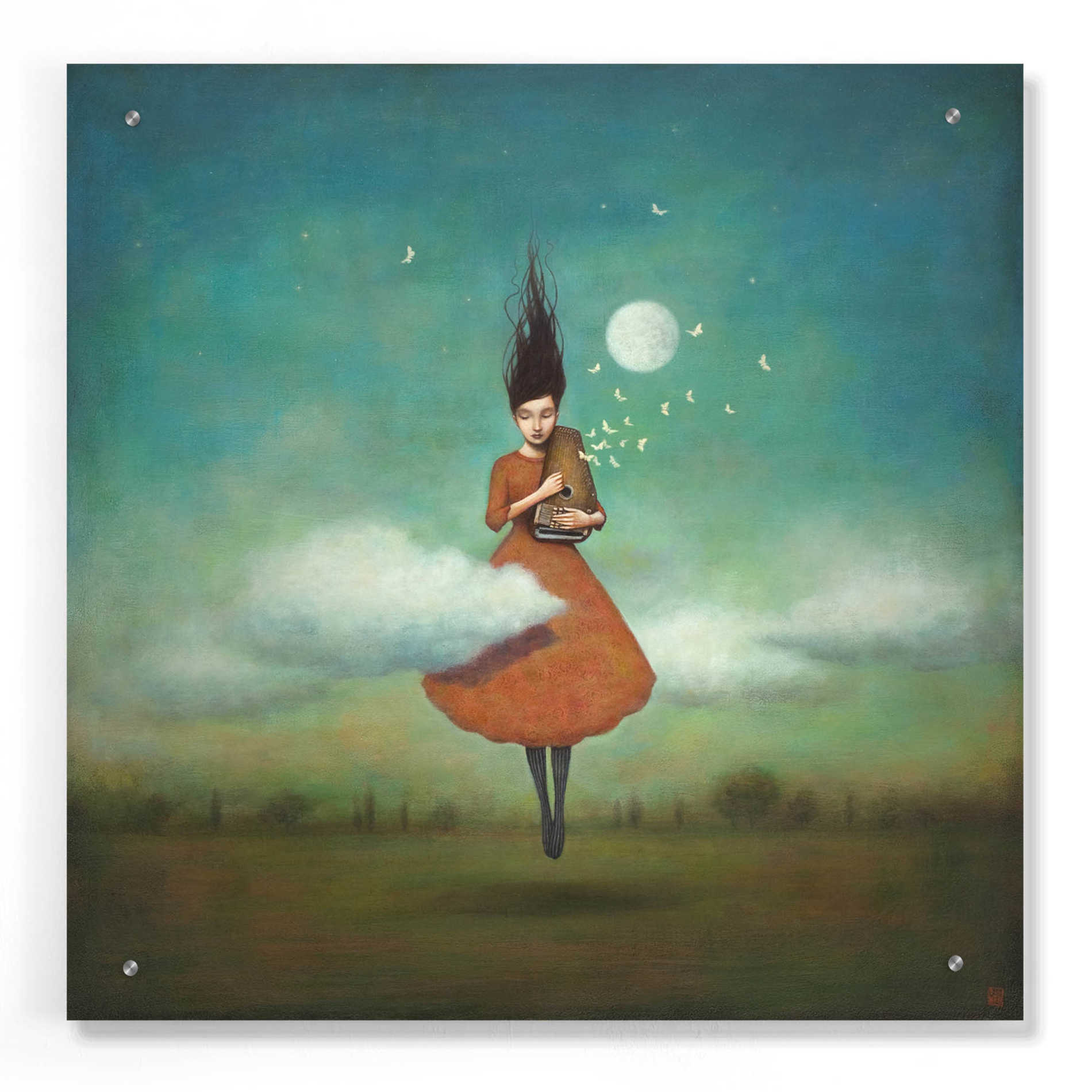 Epic Art 'High Notes for Low Clouds' by Duy Huynh, Acrylic Glass Wall Art,24x24
