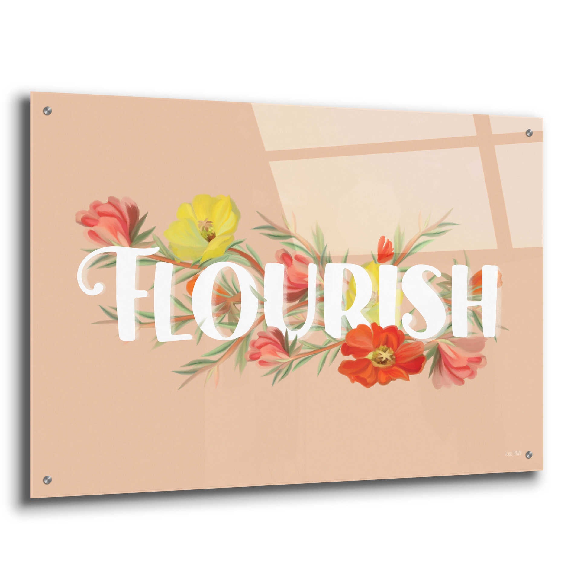 Epic Art 'Flourish' by House Fenway, Acrylic Glass Wall Art,36x24