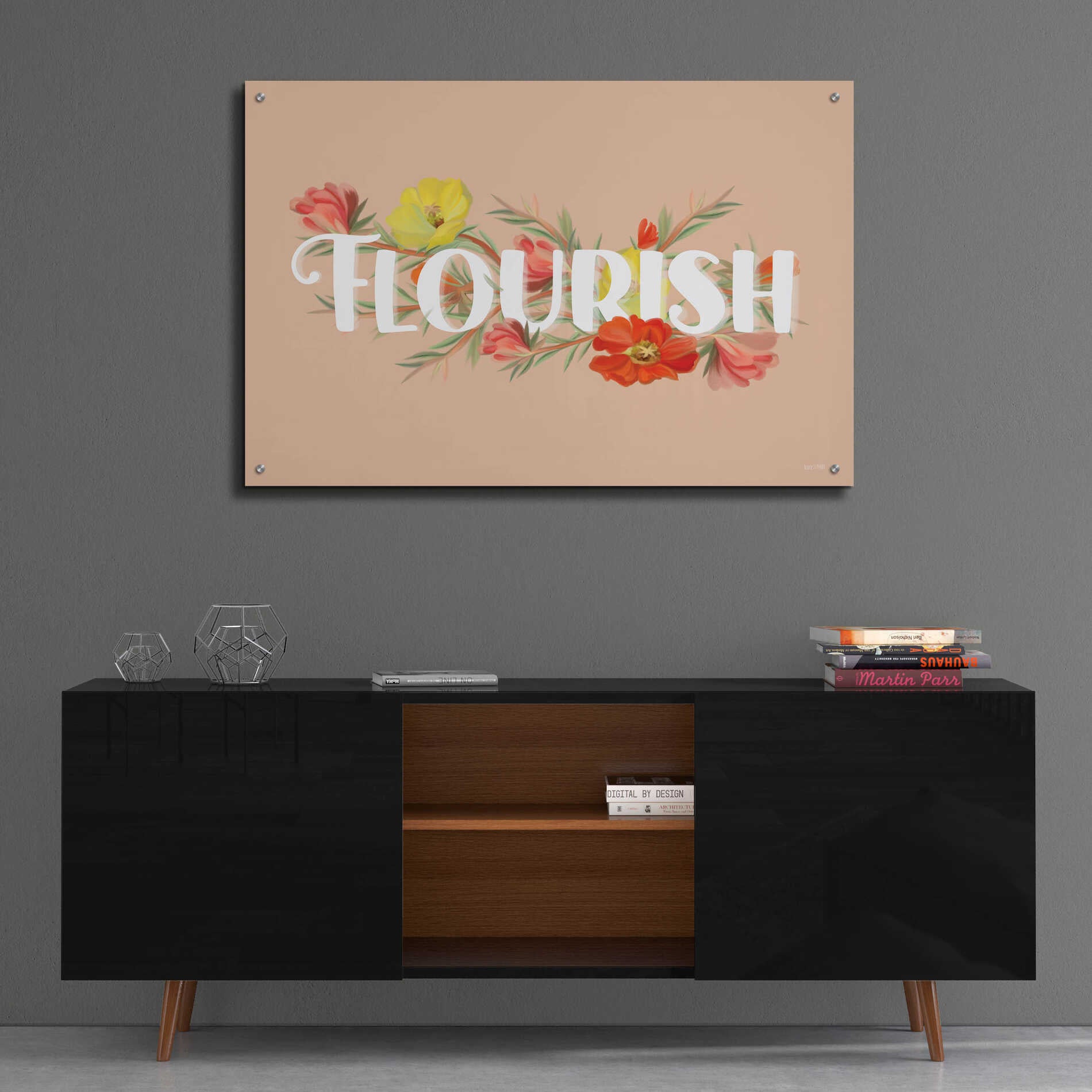 Epic Art 'Flourish' by House Fenway, Acrylic Glass Wall Art,36x24