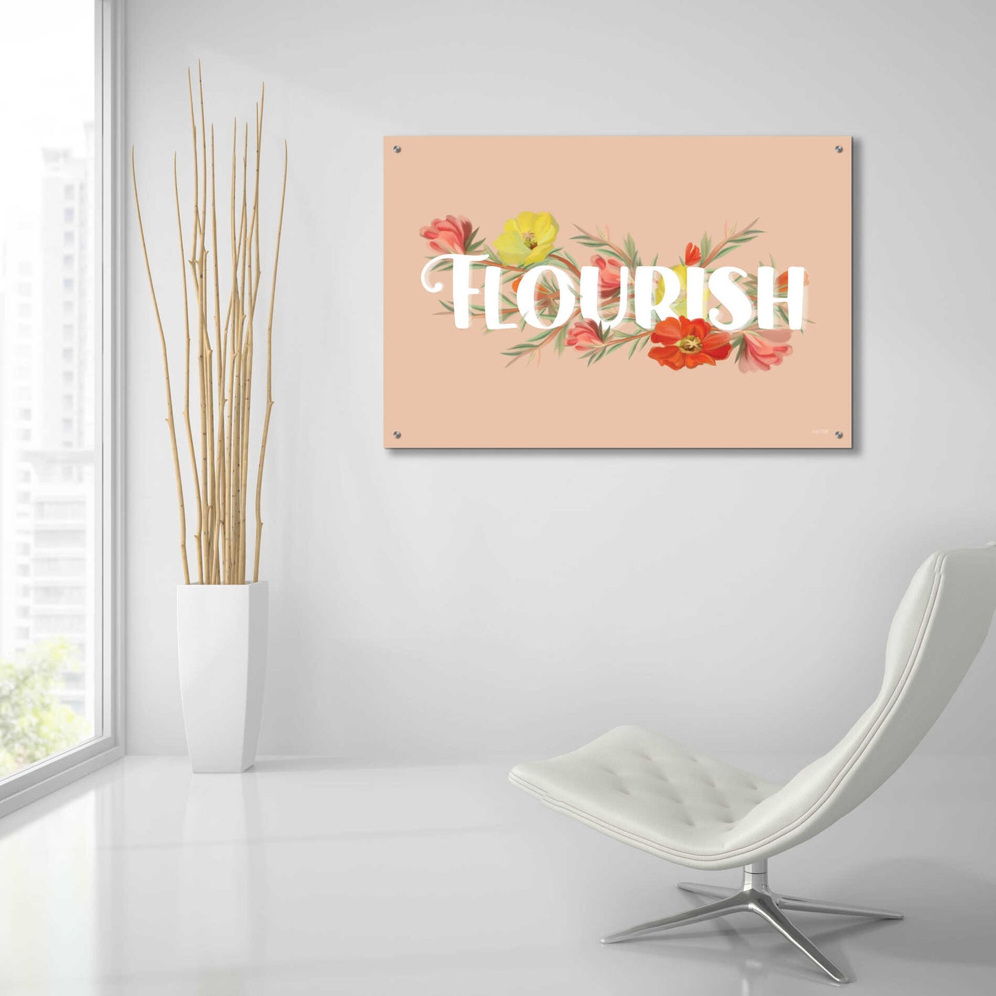 Epic Art 'Flourish' by House Fenway, Acrylic Glass Wall Art,36x24