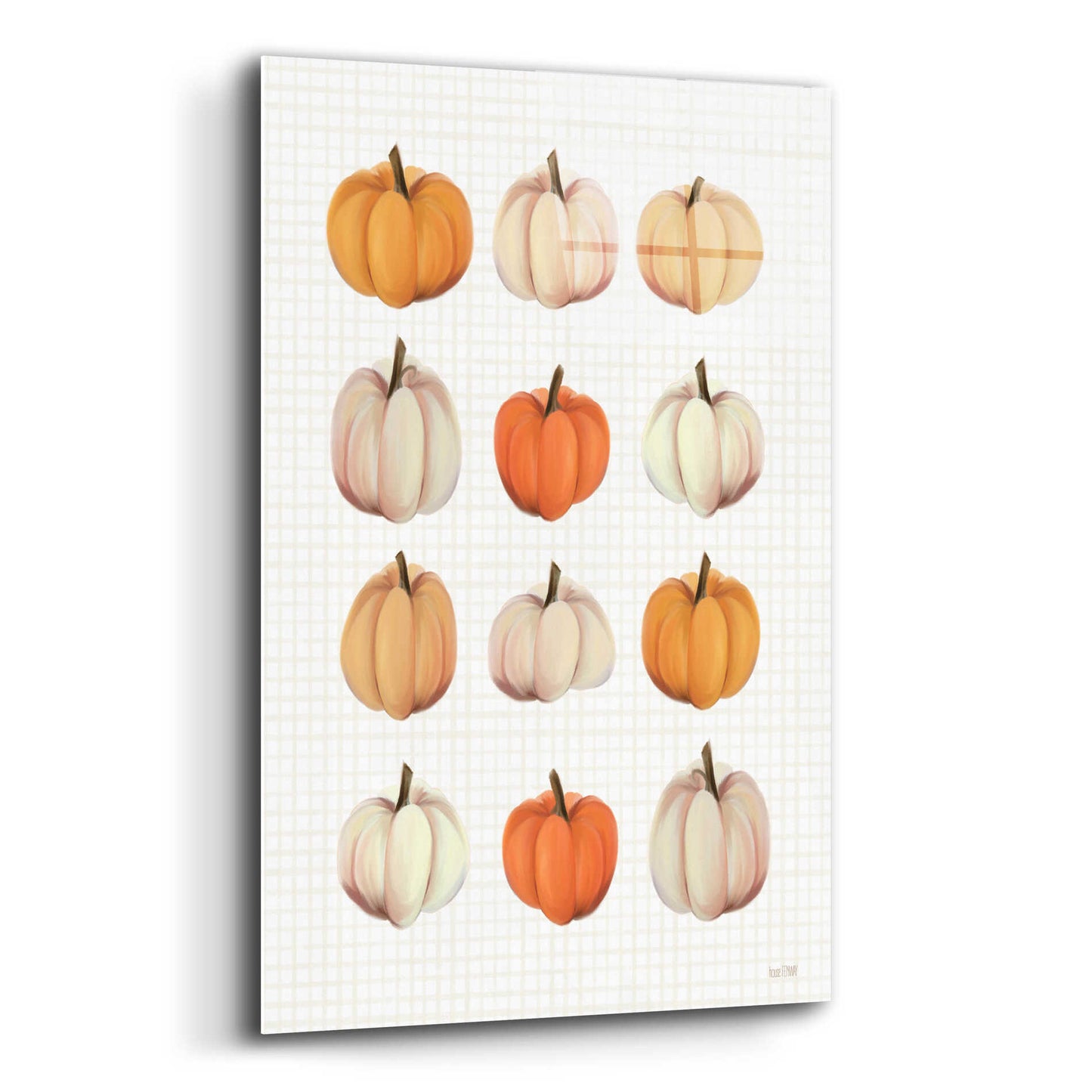 Epic Art 'Lots Of Pumpkins' by House Fenway, Acrylic Glass Wall Art,12x16