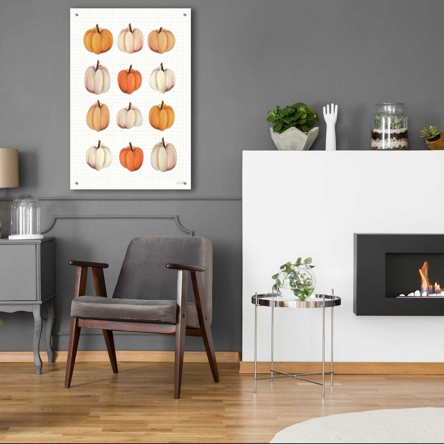 Epic Art 'Lots Of Pumpkins' by House Fenway, Acrylic Glass Wall Art,24x36