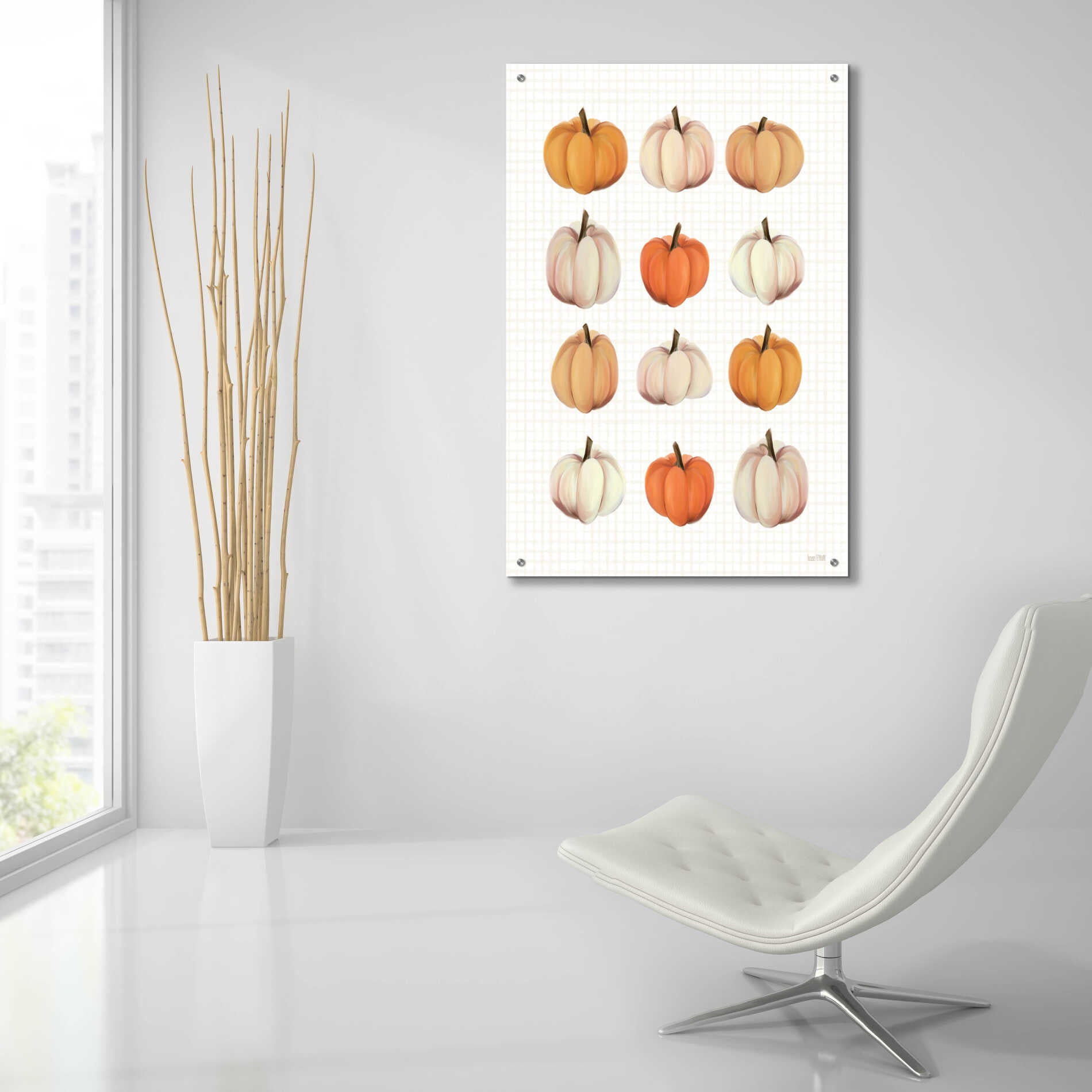 Epic Art 'Lots Of Pumpkins' by House Fenway, Acrylic Glass Wall Art,24x36