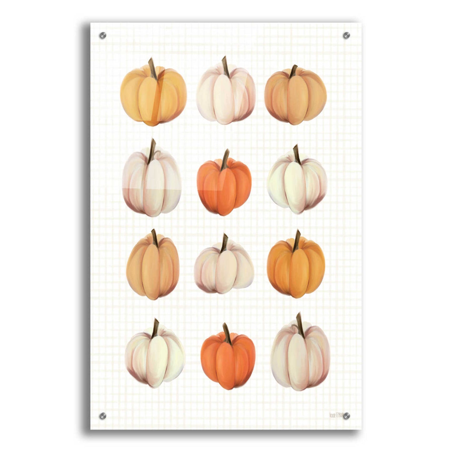 Epic Art 'Lots Of Pumpkins' by House Fenway, Acrylic Glass Wall Art,24x36