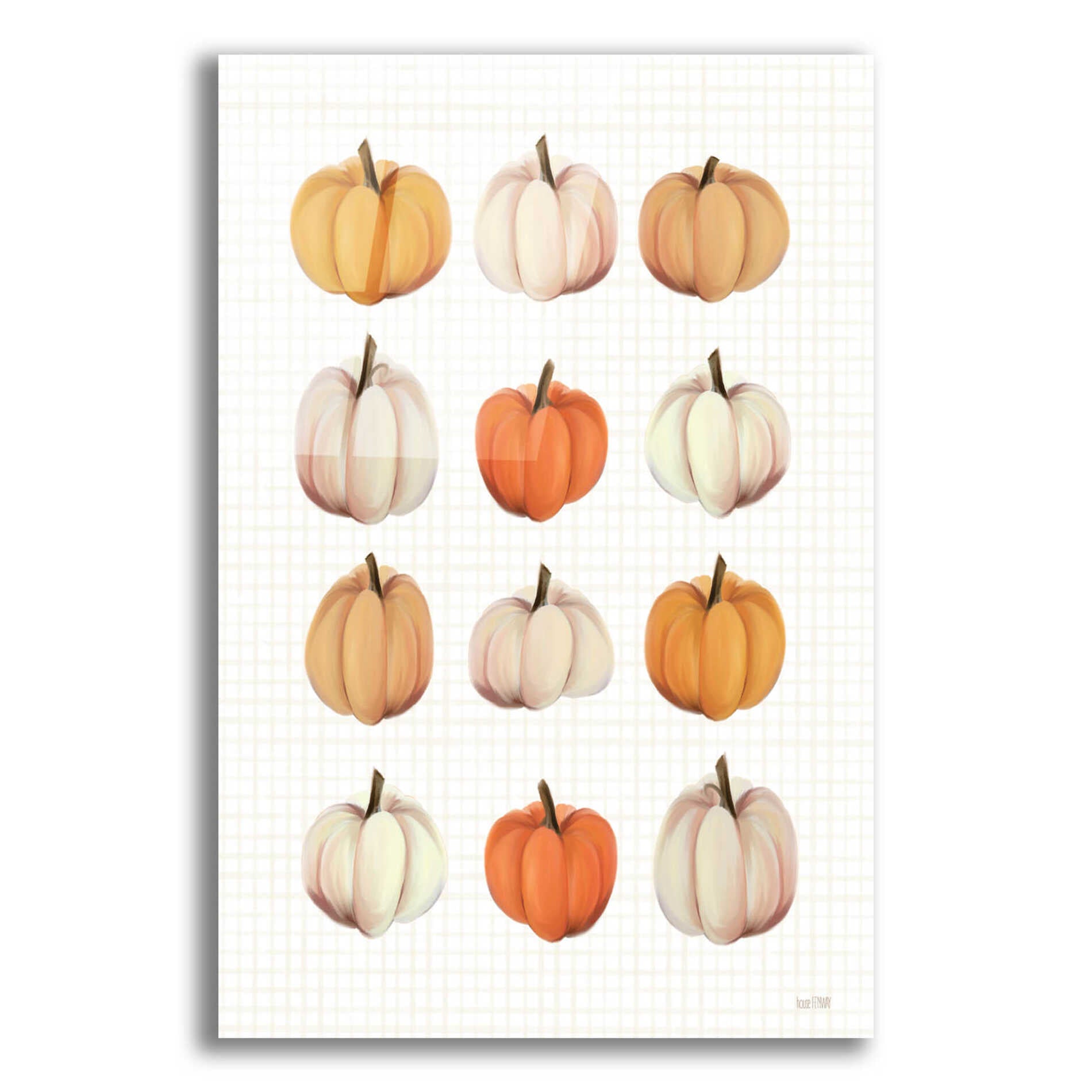 Epic Art 'Lots Of Pumpkins' by House Fenway, Acrylic Glass Wall Art