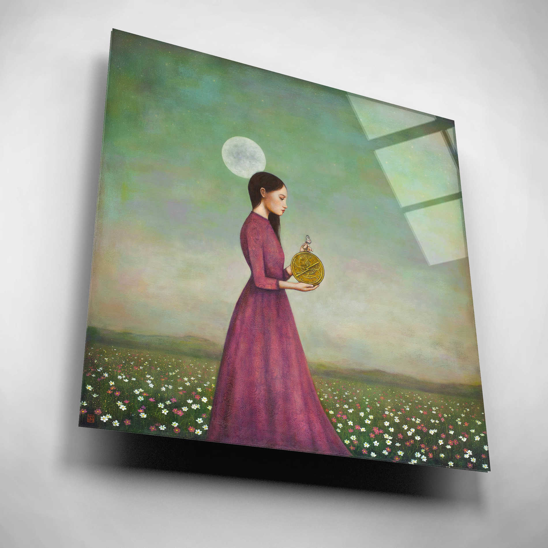 Epic Art 'Counting on the Cosmos' by Duy Huynh, Acrylic Glass Wall Art,12x12