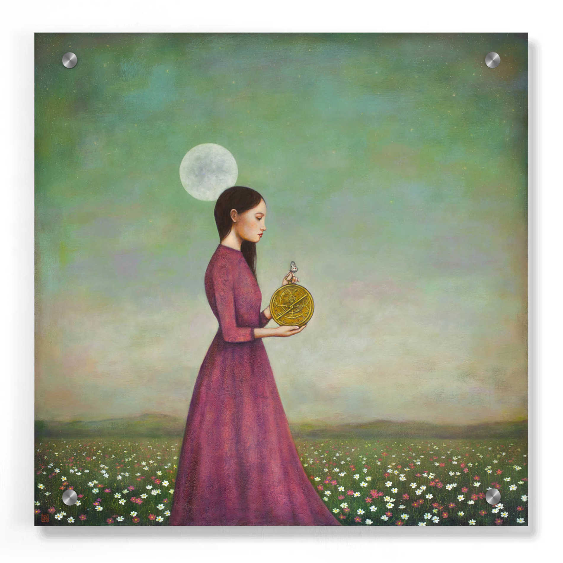 Epic Art 'Counting on the Cosmos' by Duy Huynh, Acrylic Glass Wall Art,36x36