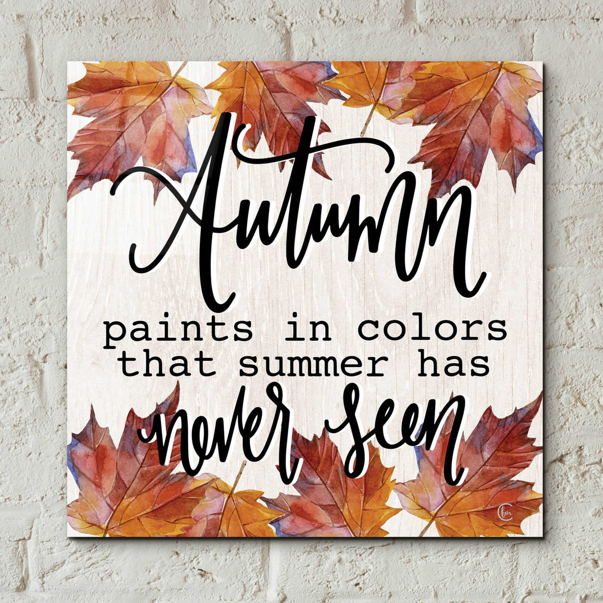 Epic Art 'Autumn Paints In Colors' by Fearfully Made Creations, Acrylic Glass Wall Art,12x12