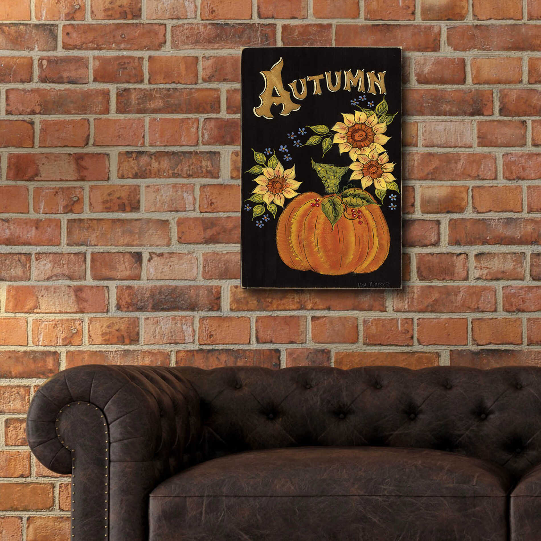 Epic Art 'Autumn' by Lisa Hilliker, Acrylic Glass Wall Art,16x24