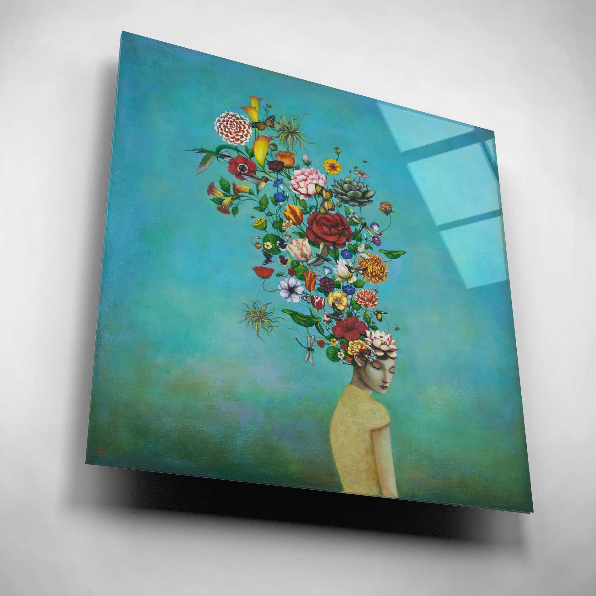 Epic Art 'A Mindful Garden' by Duy Huynh, Acrylic Glass Wall Art,12x12