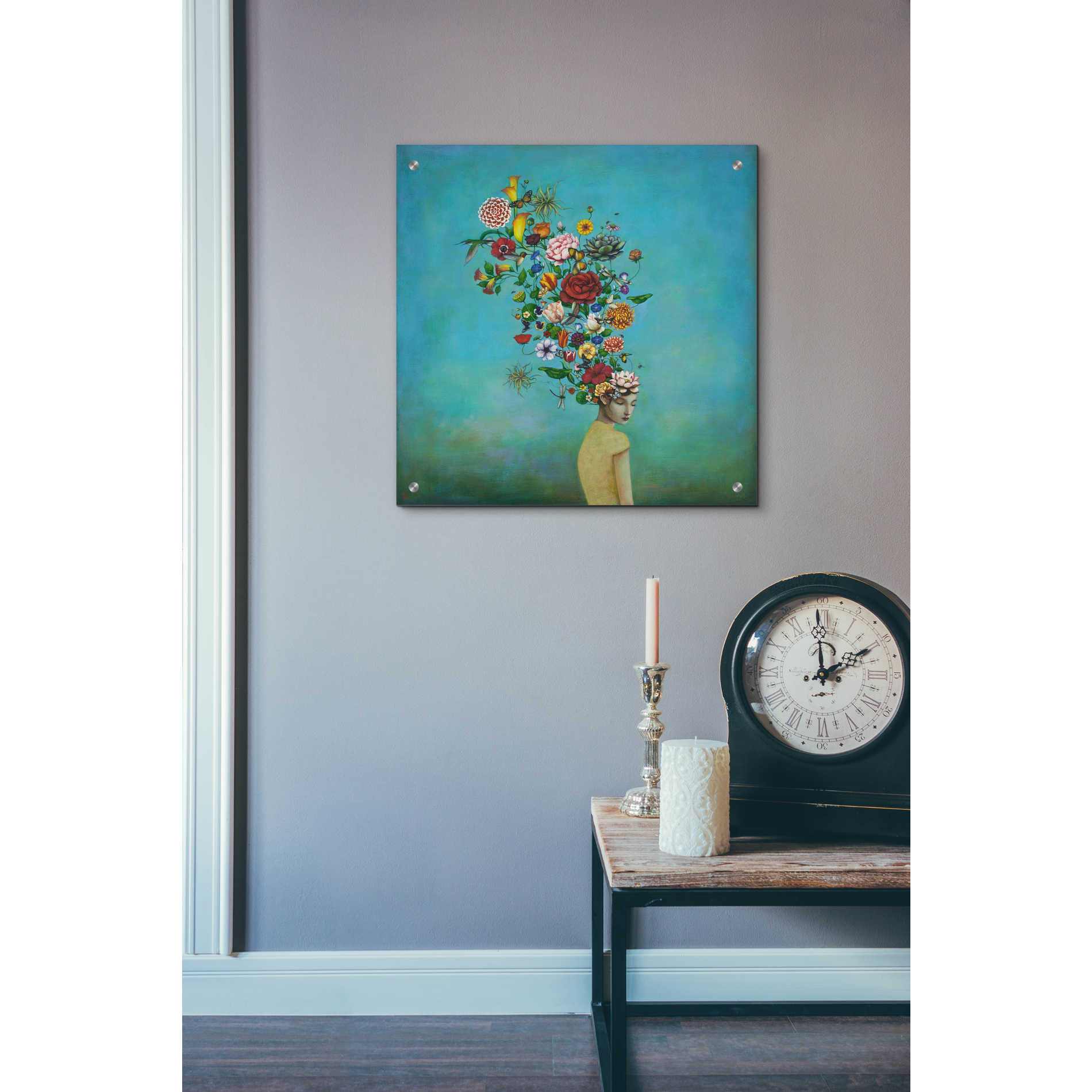 Epic Art 'A Mindful Garden' by Duy Huynh, Acrylic Glass Wall Art,24x24