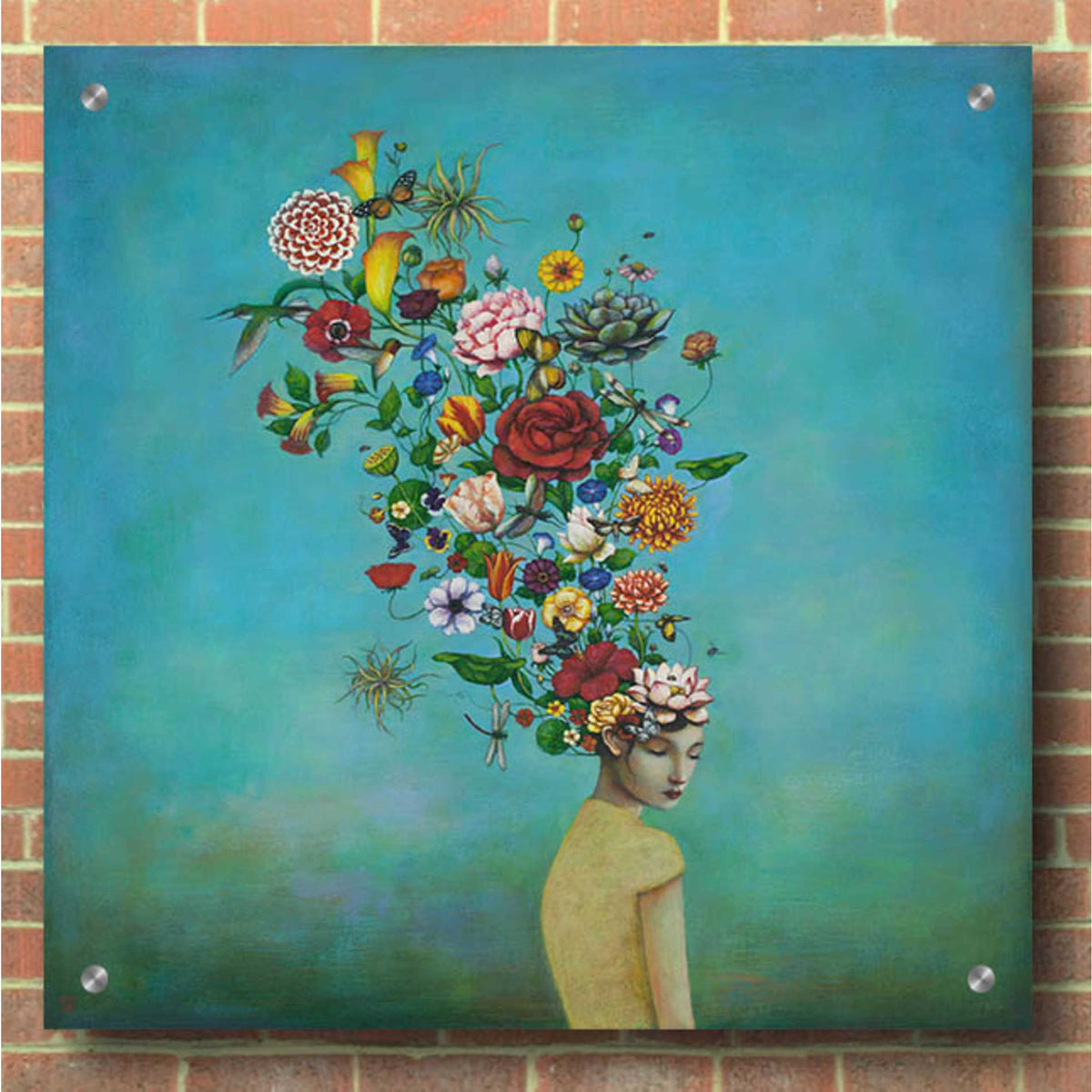Epic Art 'A Mindful Garden' by Duy Huynh, Acrylic Glass Wall Art,36x36