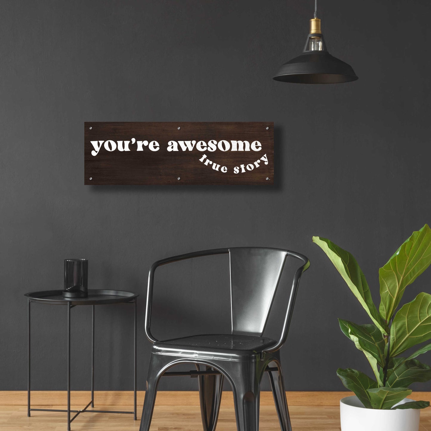 Epic Art 'You'Re Awesome ' by Jaxn Blvd., Acrylic Glass Wall Art,36x12