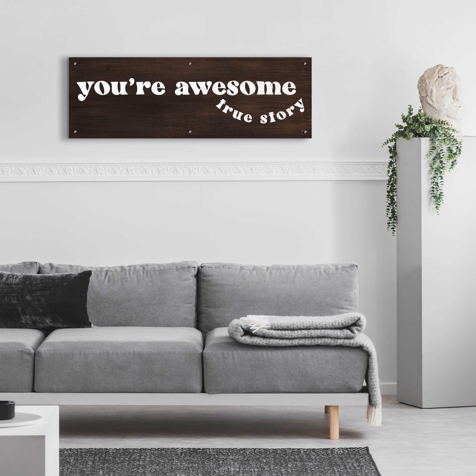 Epic Art 'You'Re Awesome ' by Jaxn Blvd., Acrylic Glass Wall Art,48x16