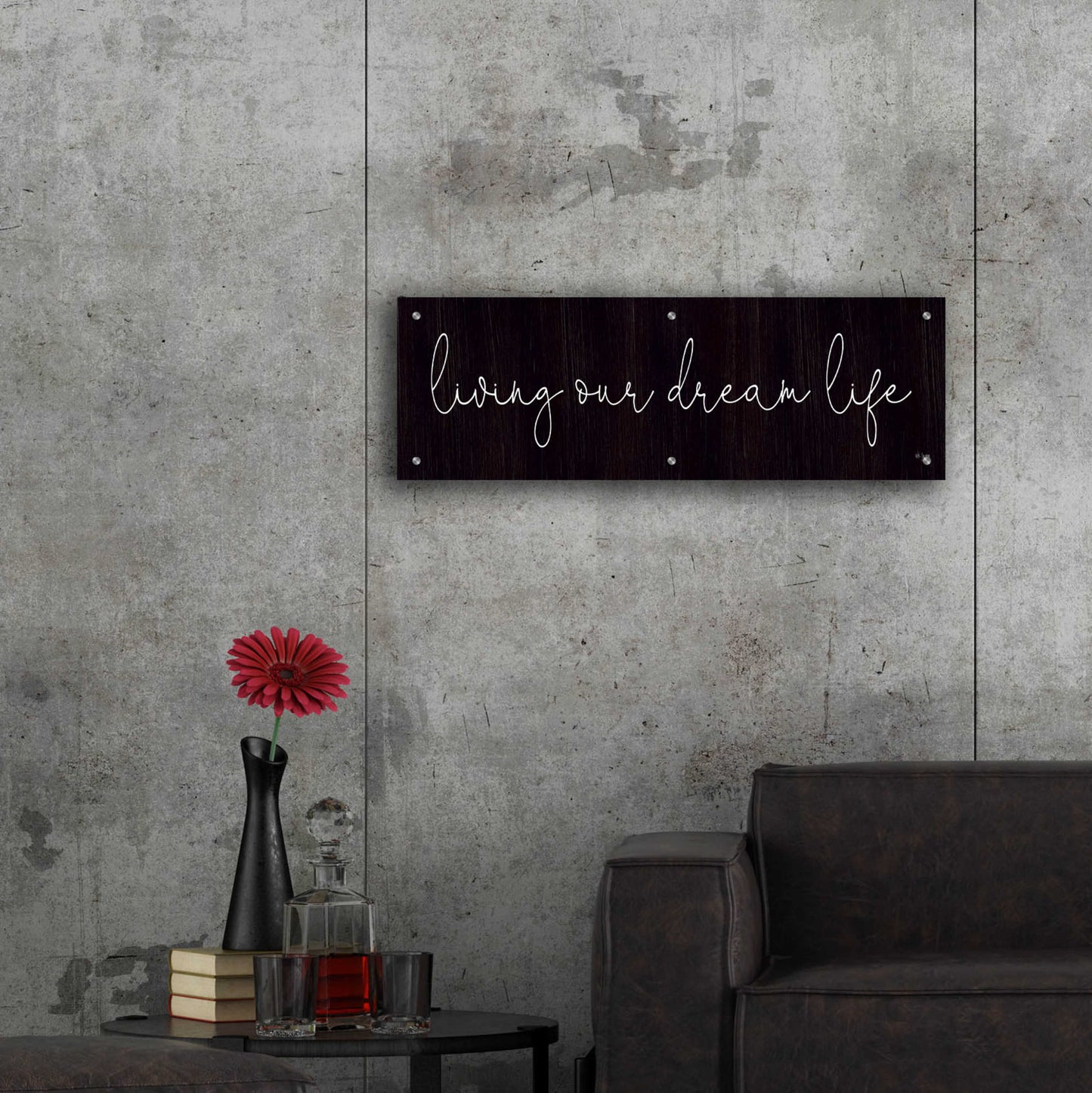 Epic Art 'Living Our Dream Life' by Jaxn Blvd., Acrylic Glass Wall Art,36x12