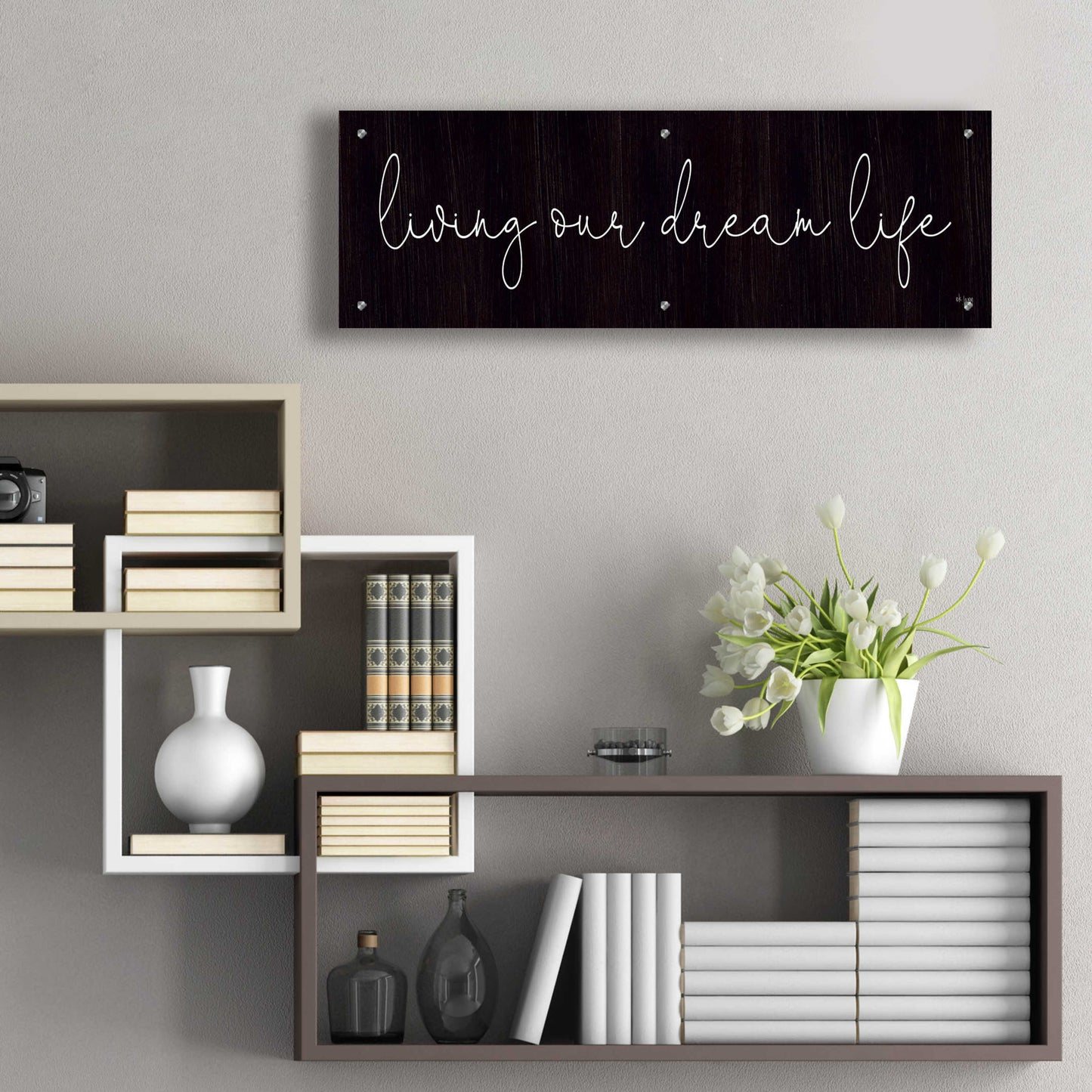 Epic Art 'Living Our Dream Life' by Jaxn Blvd., Acrylic Glass Wall Art,36x12