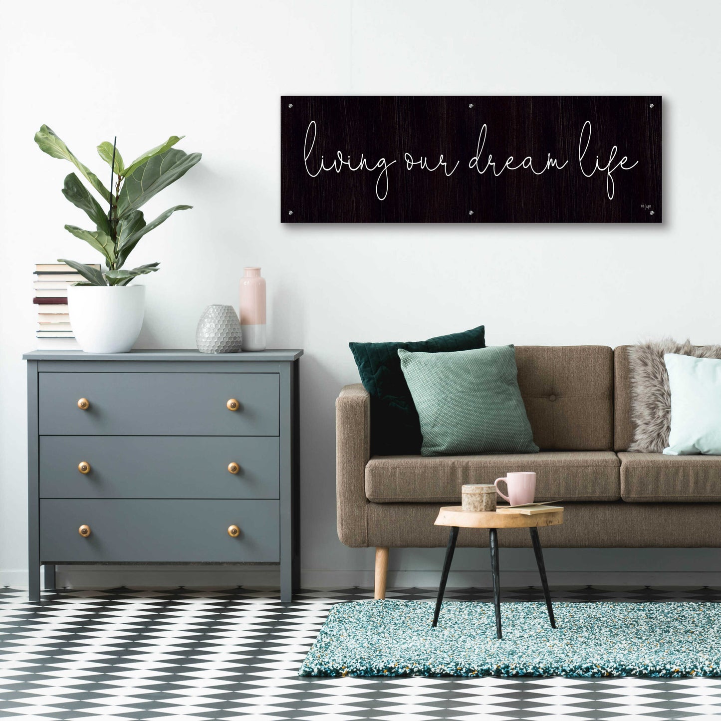 Epic Art 'Living Our Dream Life' by Jaxn Blvd., Acrylic Glass Wall Art,48x16