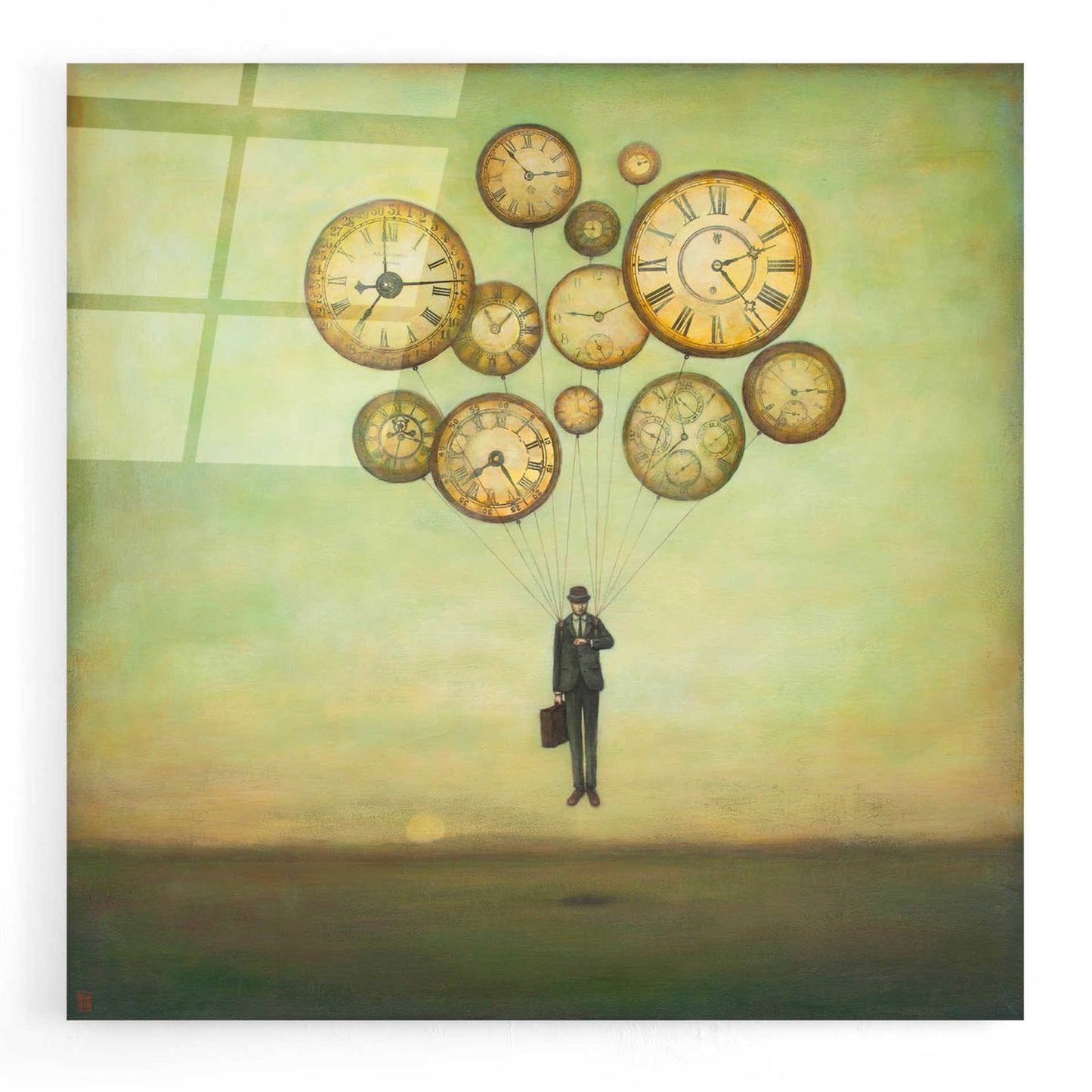 Epic Art 'Waiting for Time to Fly' by Duy Huynh, Acrylic Glass Wall Art,12x12