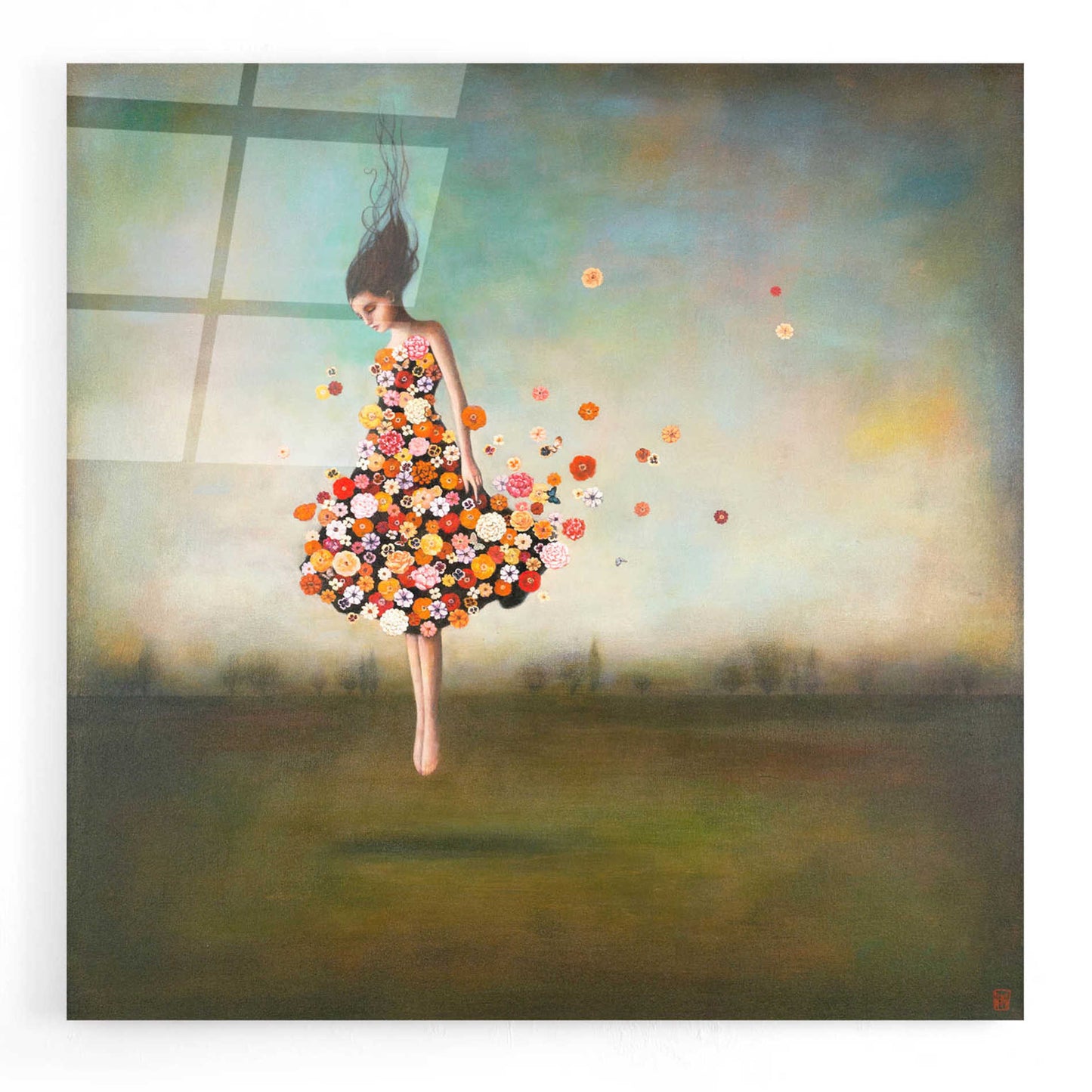 Epic Art 'Boundlessness in Bloom' by Duy Huynh, Acrylic Glass Wall Art,12x12