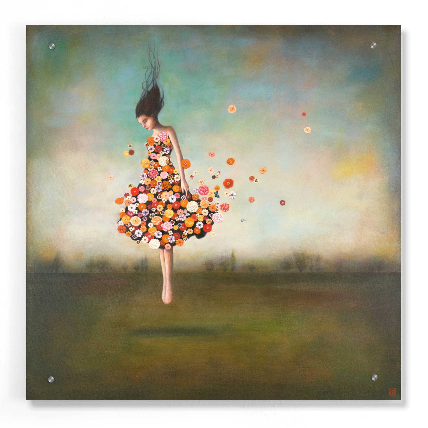 Epic Art 'Boundlessness in Bloom' by Duy Huynh, Acrylic Glass Wall Art,24x24