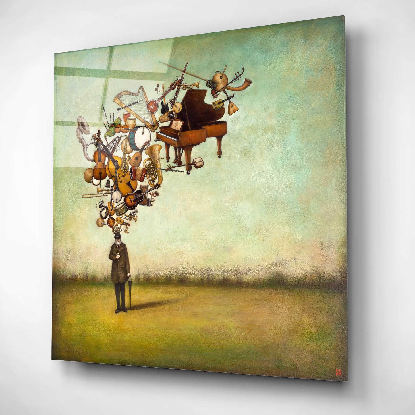 Epic Art 'Thanks for the Melodies' by Duy Huynh, Acrylic Glass Wall Art,12x12