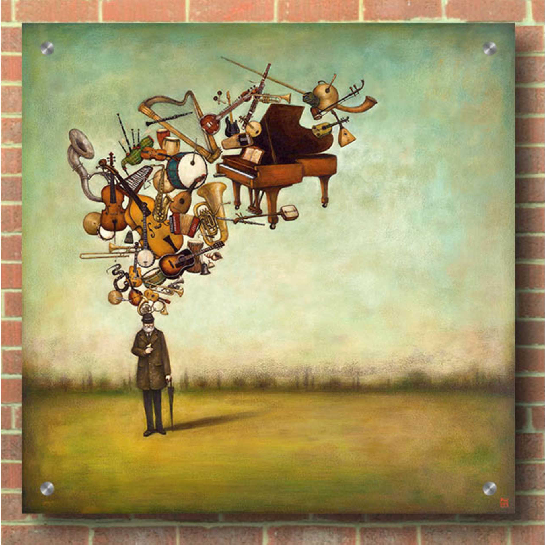 Epic Art 'Thanks for the Melodies' by Duy Huynh, Acrylic Glass Wall Art,36x36