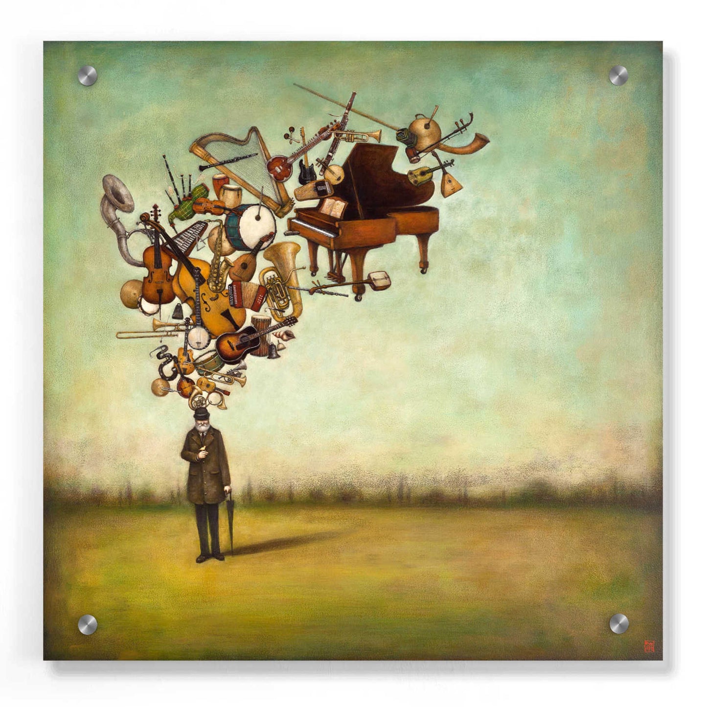 Epic Art 'Thanks for the Melodies' by Duy Huynh, Acrylic Glass Wall Art,36x36