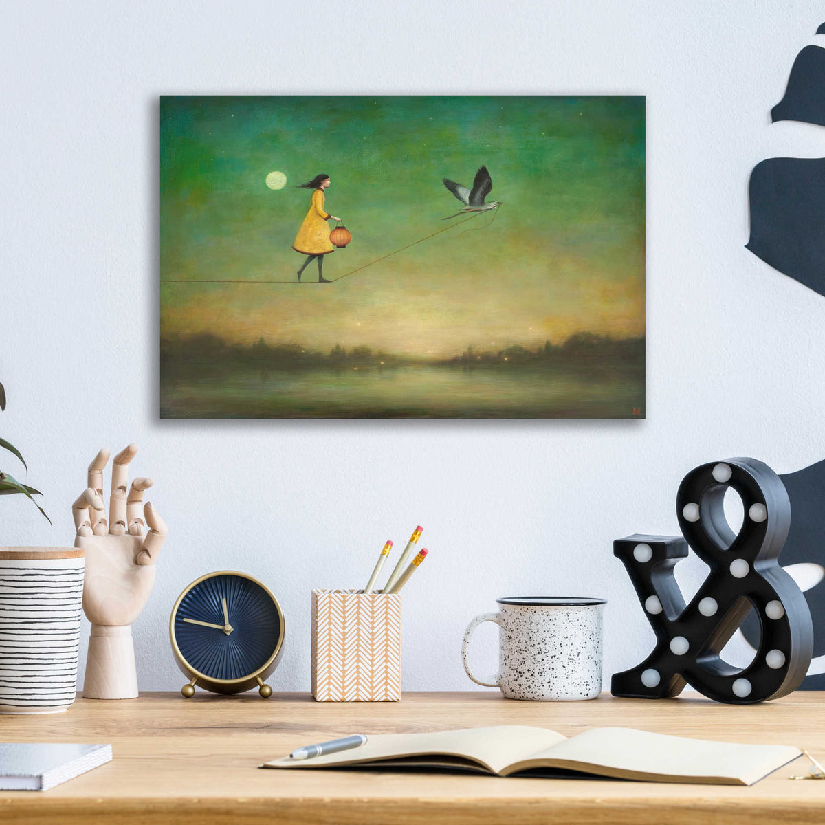 Epic Art 'Blue Moon Expedition' by Duy Huynh, Acrylic Glass Wall Art,16x12