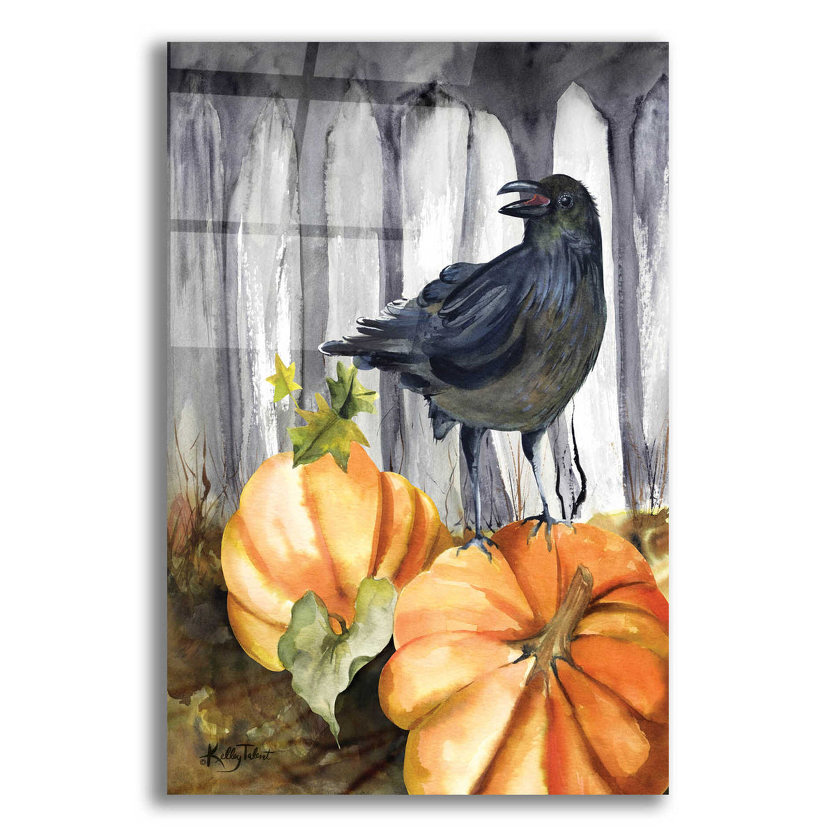 Epic Art 'Pumpkin King' by Kelley Talent, Acrylic Glass Wall Art