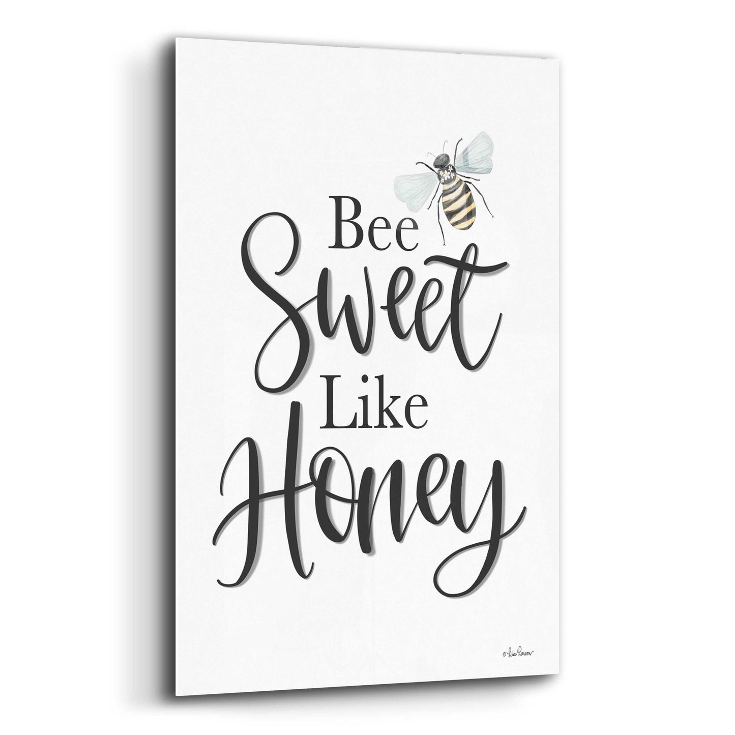 Epic Art 'Bee Sweet Like Honey' by Lisa Larson, Acrylic Glass Wall Art,16x24