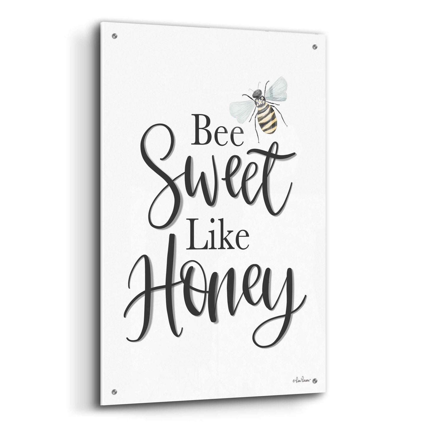 Epic Art 'Bee Sweet Like Honey' by Lisa Larson, Acrylic Glass Wall Art,24x36