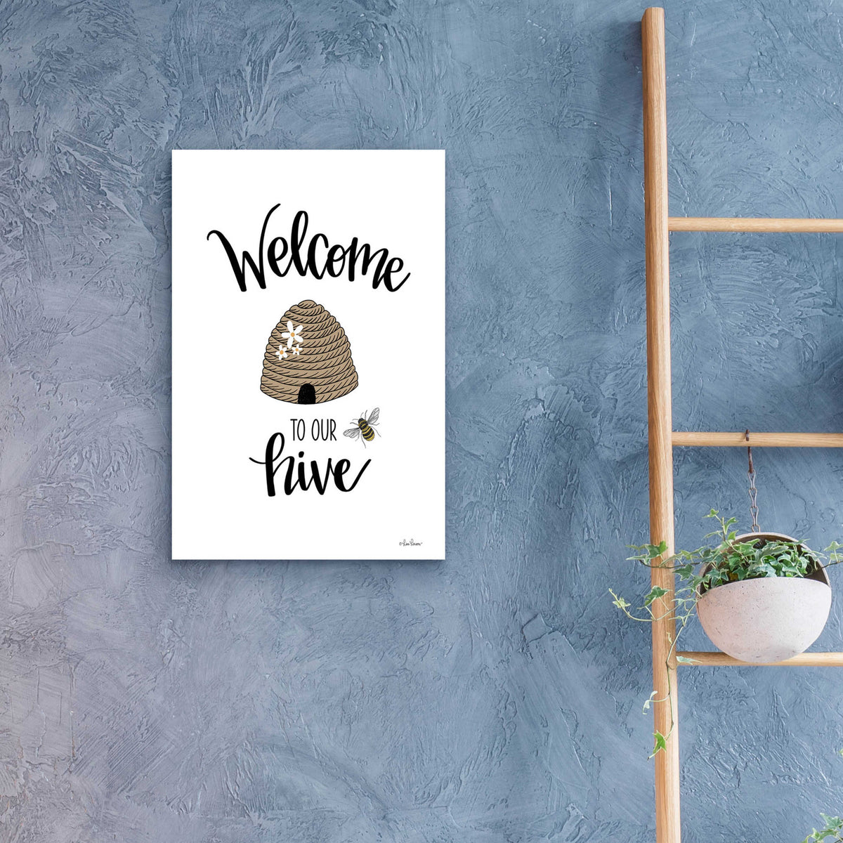 Epic Art 'Welcome To Our Hive' by Lisa Larson, Acrylic Glass Wall Art,16x24