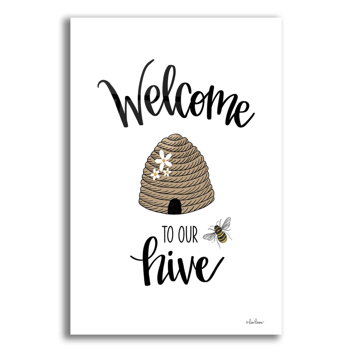 Epic Art 'Welcome To Our Hive' by Lisa Larson, Acrylic Glass Wall Art